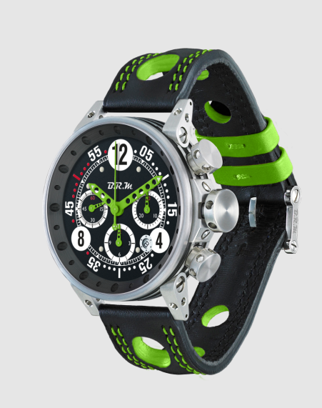 Review High Quality B.R.M Replica Watches For Sale BRM Racing V12-44-BN Green